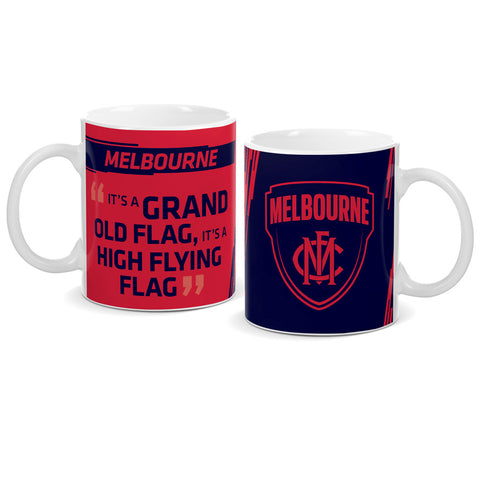 Melbourne Demons Logo and Song Mug