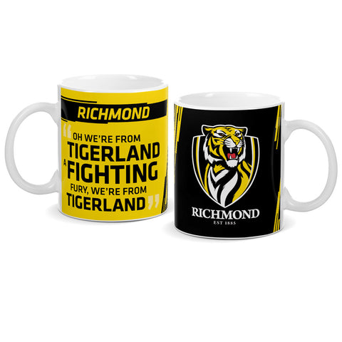 Richmond Tigers Logo and Song Mug