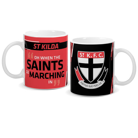 St Kilda Saints Logo and Song Mug