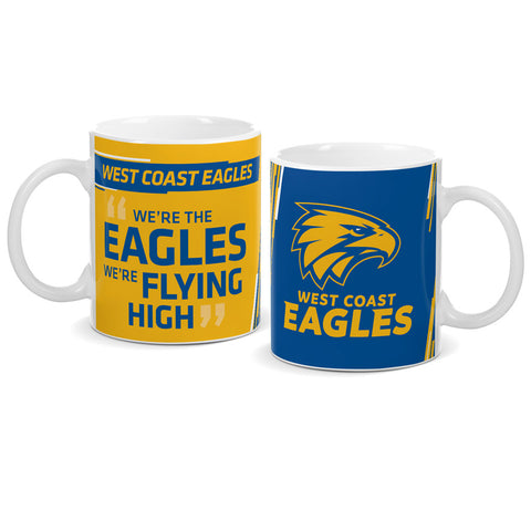 West Coast Eagles Logo and Song Mug