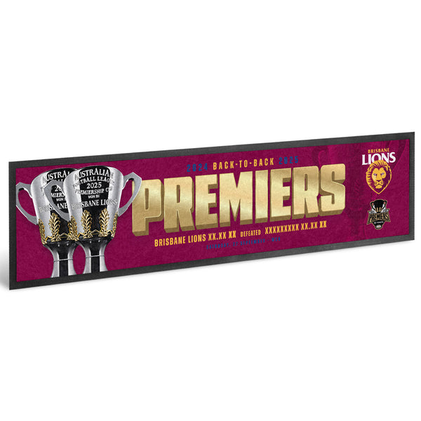 Brisbane Lions 2025 Premiers Score Bar Runner PH1