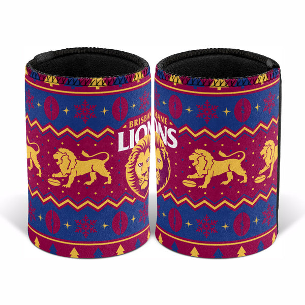 Brisbane Lions AFL Christmas Can Cooler