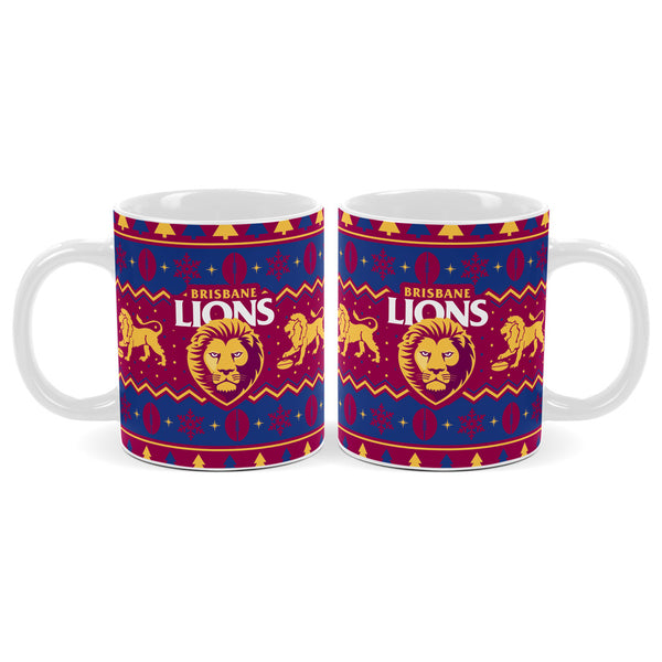 Brisbane Lions AFL Christmas Mug