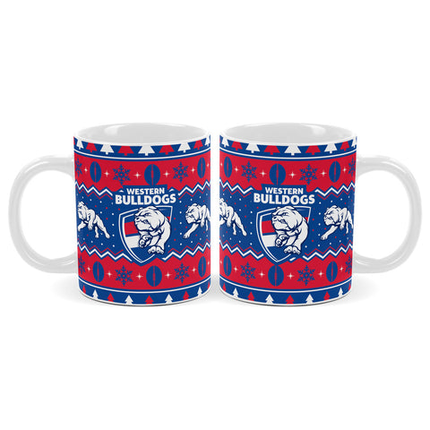 Western Bulldogs AFL Christmas Mug