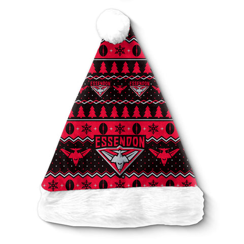 Essendon Bombers AFL Christmas Santa Hat