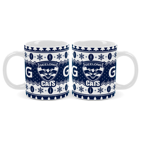 Geelong Cats AFL Christmas Mug