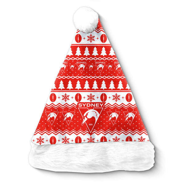 Sydney Swans AFL Christmas Santa Hat