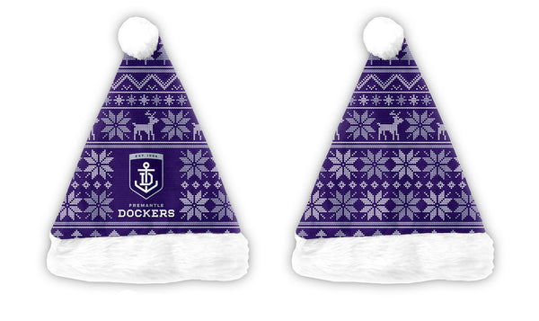 Fremantle Dockers Mens Adults Christmas Santa Hat