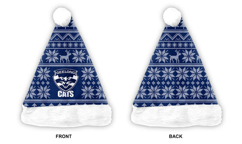 Geelong Cats Mens Adults Christmas Santa Hat