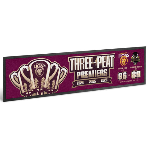 Brisbane Lions 2026 Premiers Score Bar Runner PH1