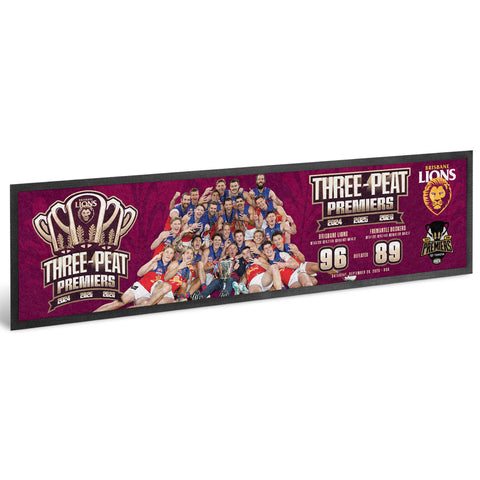 PREORDER - Brisbane Lions 2026 Premiers Team Image Bar Runner PH2