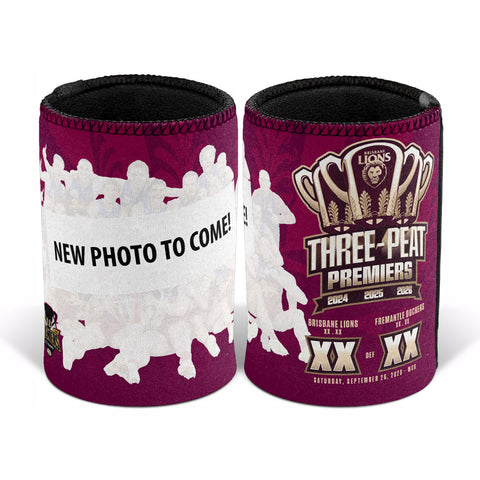 PREORDER - Brisbane Lions 2026 Premiers Image Can Cooler PH2