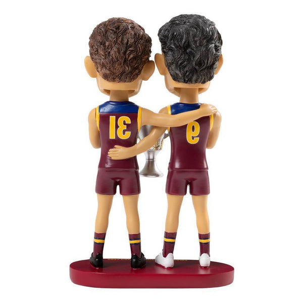 Brisbane Lions Bobblehead 2024 Permiership Co-Captain Harris Andrews & Lachie Neale