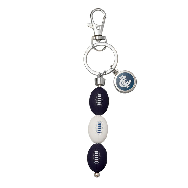 Carlton Blues AFL 3 Ball Charm Keyring