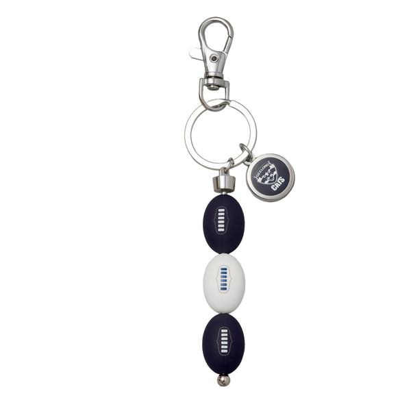 Geelong Cats AFL 3 Ball Charm Keyring