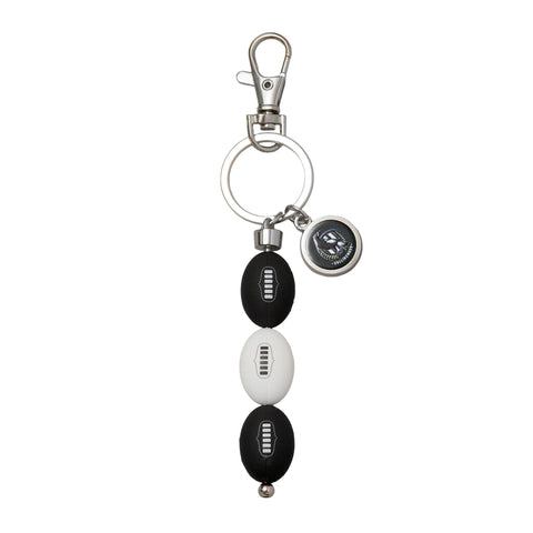 Collingwood Magpies AFL 3 Ball Charm Keyring