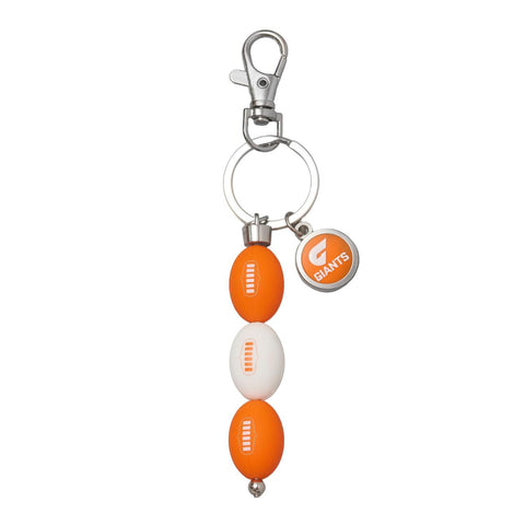 Greater Western Sydney GWS Giants AFL 3 Ball Charm Keyring