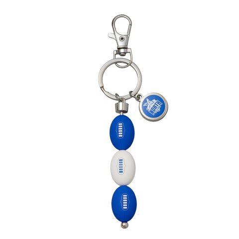 North Melbourne Kangaroos AFL 3 Ball Charm Keyring