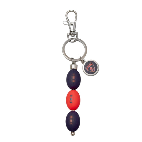 Melbourne Demons AFL 3 Ball Charm Keyring