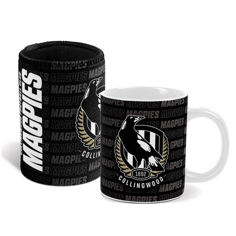 Collingwood Magpies AFL Mug and Can Cooler