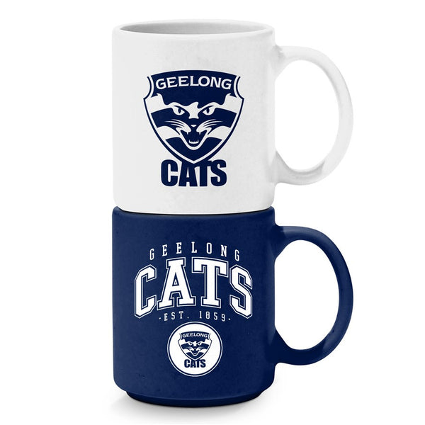 Geelong Cats Set of 2 Stackable Mugs