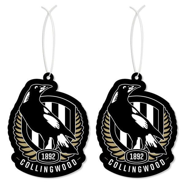 Collingwood Magpies AFL Set of 2 Air Fresheners