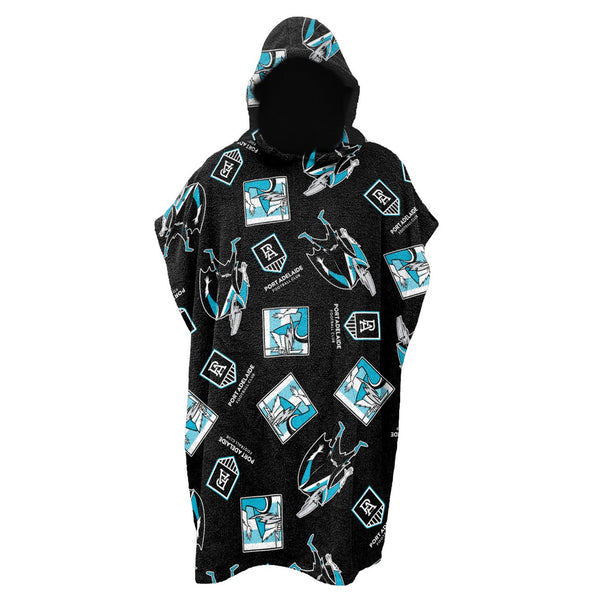 Port Adelaide Power Kids Youth Hooded Beach Towel