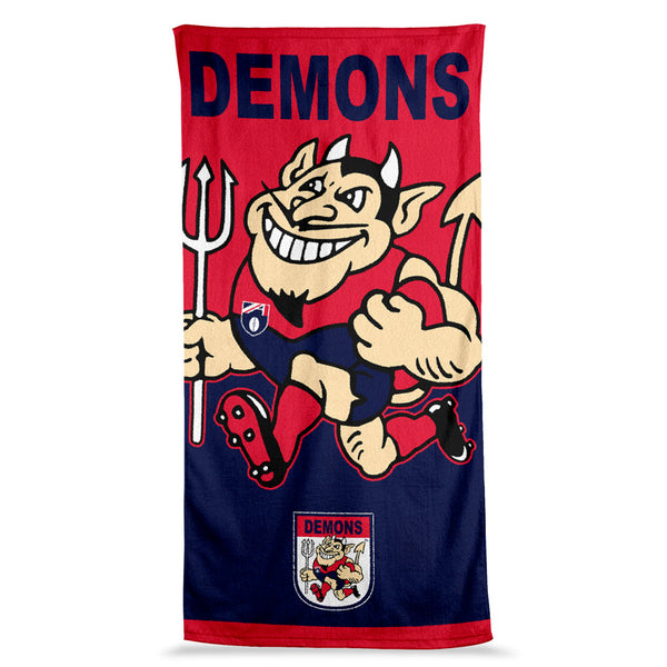 Melbourne Demons Mascot Jumbo Beach Bath Towel