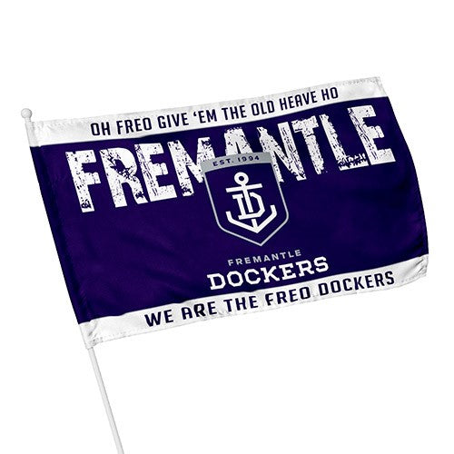 Fremantle Dockers Kids Flag 30cm x 48cm