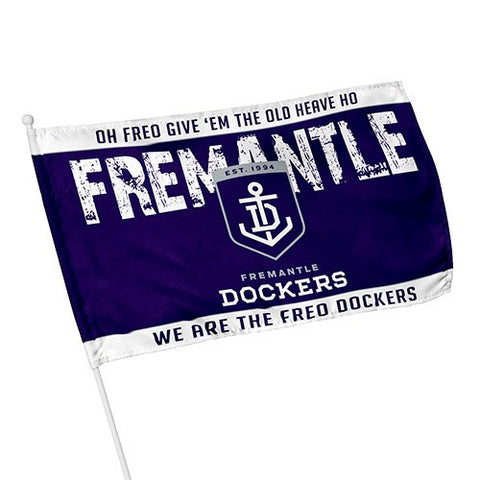 Fremantle Dockers Kids Flag 30cm x 48cm