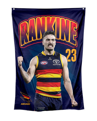Adelaide Crows AFL Player Wall Flag Izak Rankine