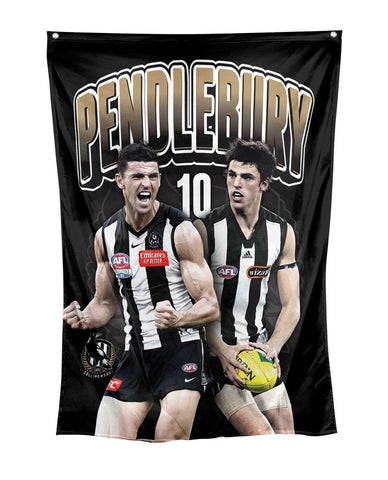 Collingwood Magpies AFL Player Wall Flag Scott Pendlebury