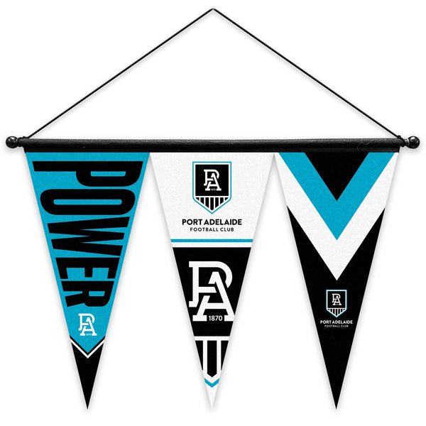Port Adelaide Power Set of 3 Felt Wall Pennant