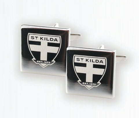 St Kilda Saints Silver Logo Cufflinks