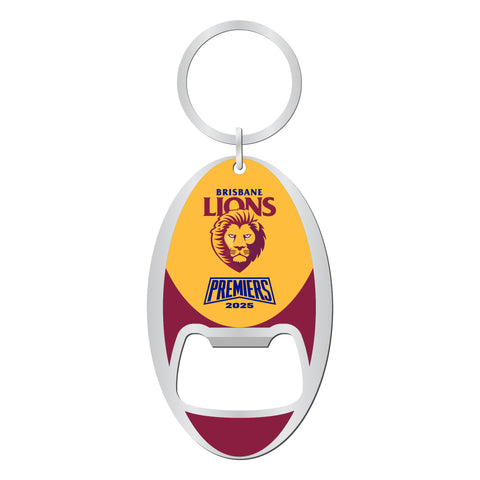 PREORDER - Brisbane Lions 2025 Premiers Premiership Bottle Opener Keyring