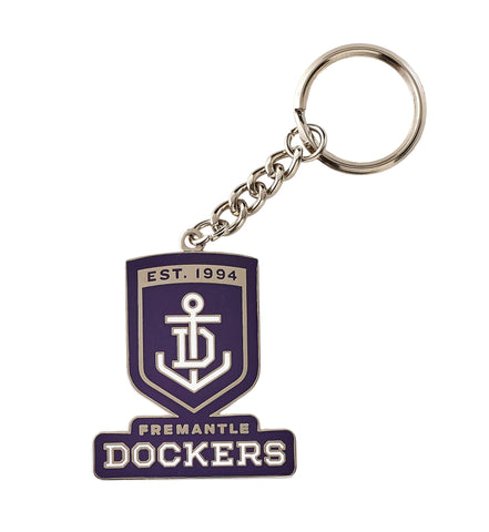 Fremantle Dockers Metallic Logo Keyring