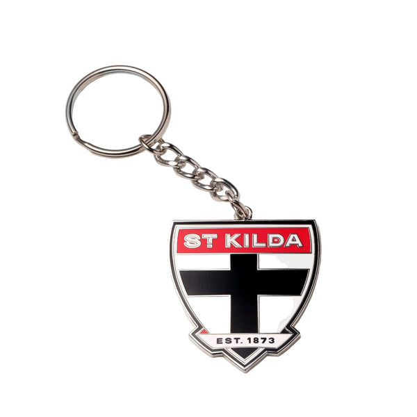 St Kilda Saints Metallic Logo Keyring
