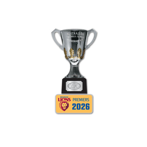 PREORDER - Brisbane Lions 2026 Premiers Premiership 3D Trophy Pin