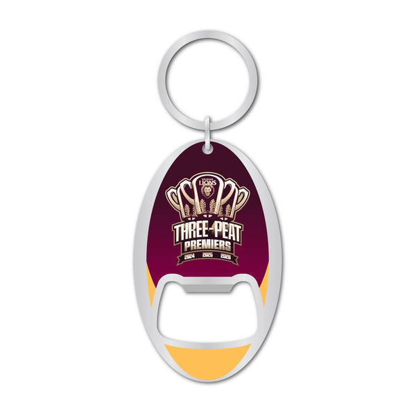 PREORDER - Brisbane Lions 2026 Premiers Premiership Bottle Opener Keyring
