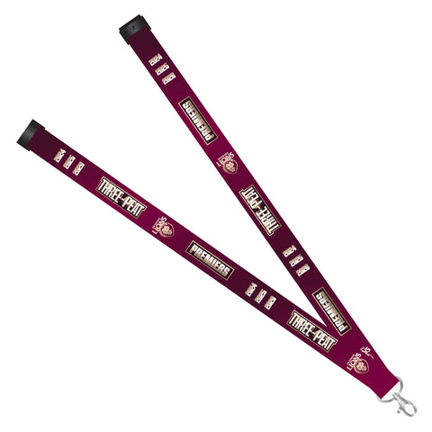PREORDER - Brisbane Lions 2026 Premiers Premiership Logo Lanyard