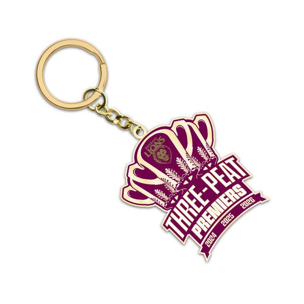 PREORDER - Brisbane Lions 2026 Premiers Premiership Logo Keyring