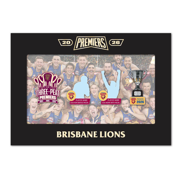 PREORDER - Brisbane Lions 2026 Premiers Premiership Pins Set