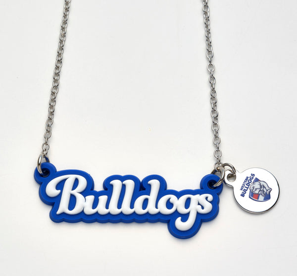 Western Bulldogs Script Necklace