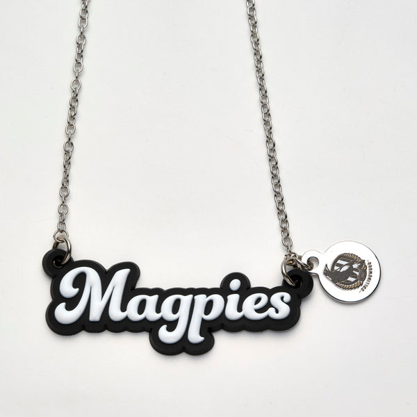 Collingwood Magpies Script Necklace