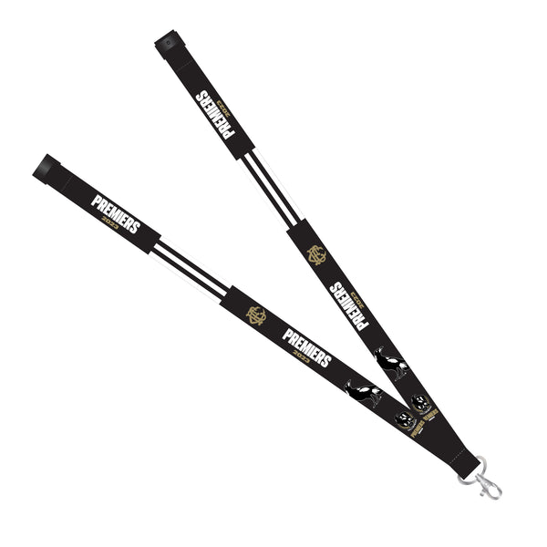 Collingwood Magpies 2023 Premiers Premiership Logo Lanyard