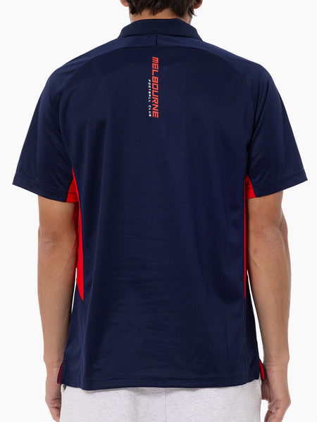 Melbourne Demons Mens Adults Active Polo Shirt
