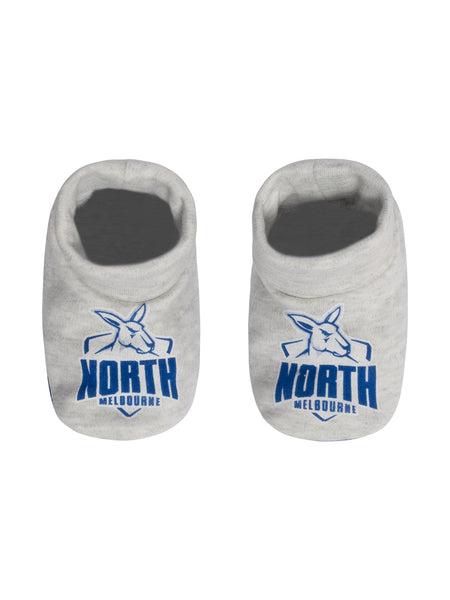 North Melbourne Kangaroos Baby Infants Footy Fan Romper Bib Booties Gift Set
