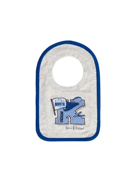 North Melbourne Kangaroos Baby Infants Footy Fan Romper Bib Booties Gift Set