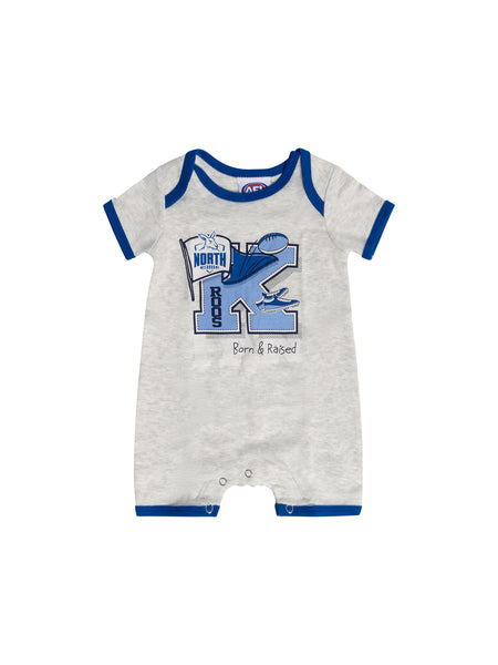 North Melbourne Kangaroos Baby Infants Footy Fan Romper Bib Booties Gift Set