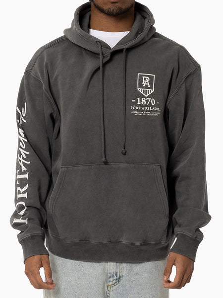 Port Adelaide Power Mens Adults Acid Wash Hoodie
